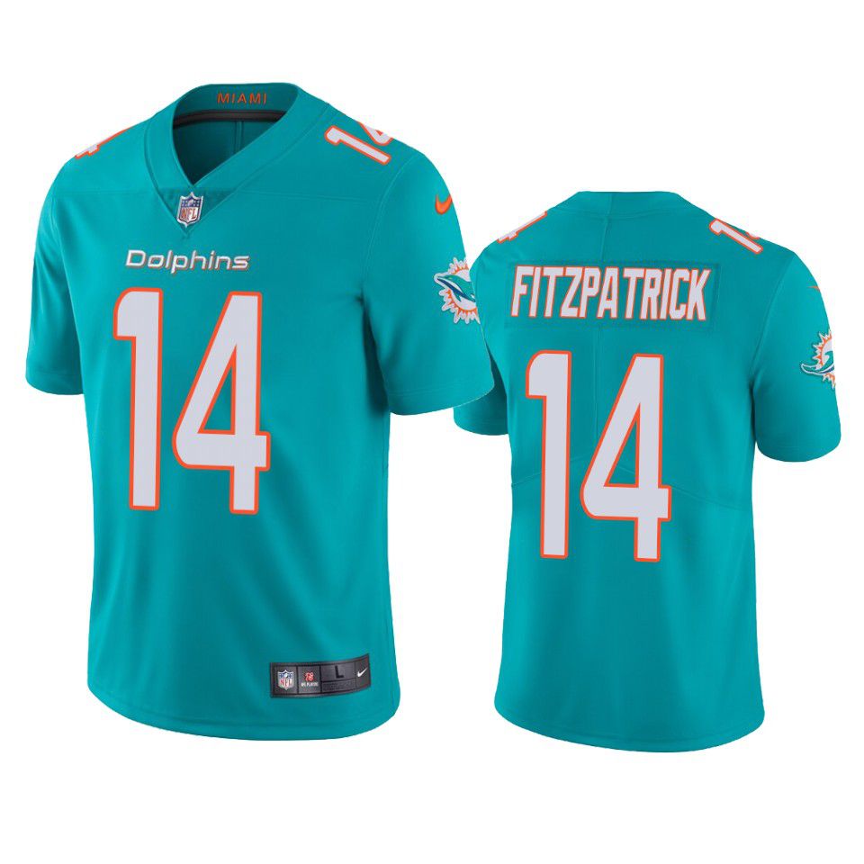 Men Miami Dolphins 14 Ryan Fitzpatrick Nike Green Limited NFL Jersey